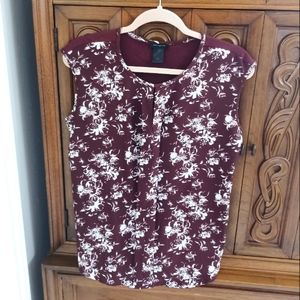 Ann Taylor Blouse in Burgundy